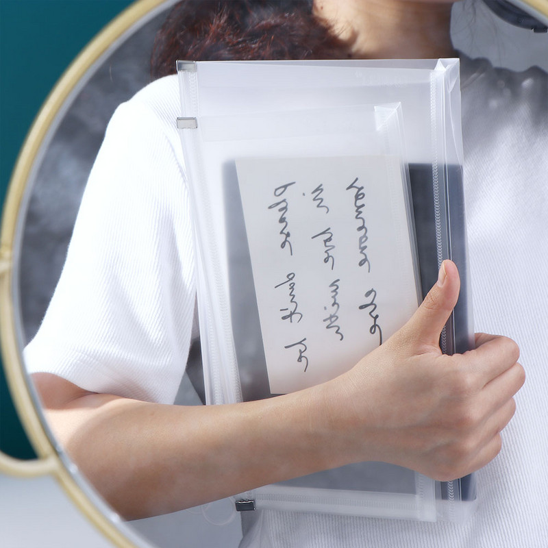 B5 A4 A5 A6 läbipaistev dokumendikott Kontori failihoidik Koolikaust Tõmblukk kott Silmus Tõmbamine Korraldaja kirjatarvete laud panipaik