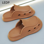 Чехли за мъже Нови летни модни дизайнерски обувки на платформа Baotou Ежедневни плажни обувки на открито Вътрешни домашни чехли с кръгли пръсти