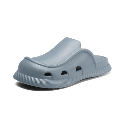 Чехли за мъже Нови летни модни дизайнерски обувки на платформа Baotou Ежедневни плажни обувки на открито Вътрешни домашни чехли с кръгли пръсти