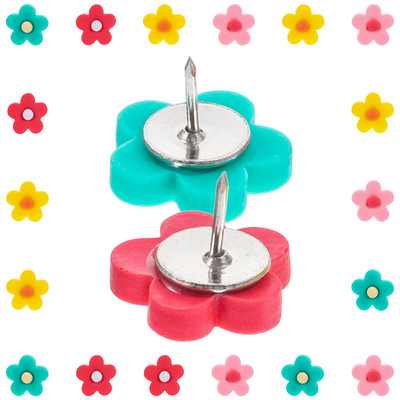 20 бр. Thumbtack Бюлетин Табло Декорации Pushpin Flower Tacks Матирани Thumbtack Пластмасов бюлетин