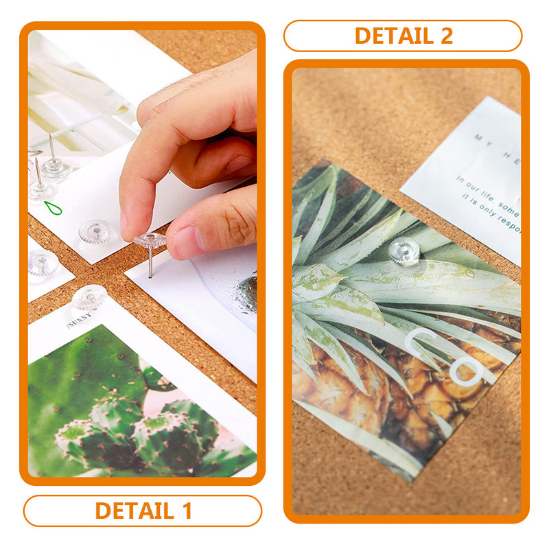 Карта Pushpin Сладки игли Коркова дъска Pushpins Декоративни щипки за палци Булетин щифтове