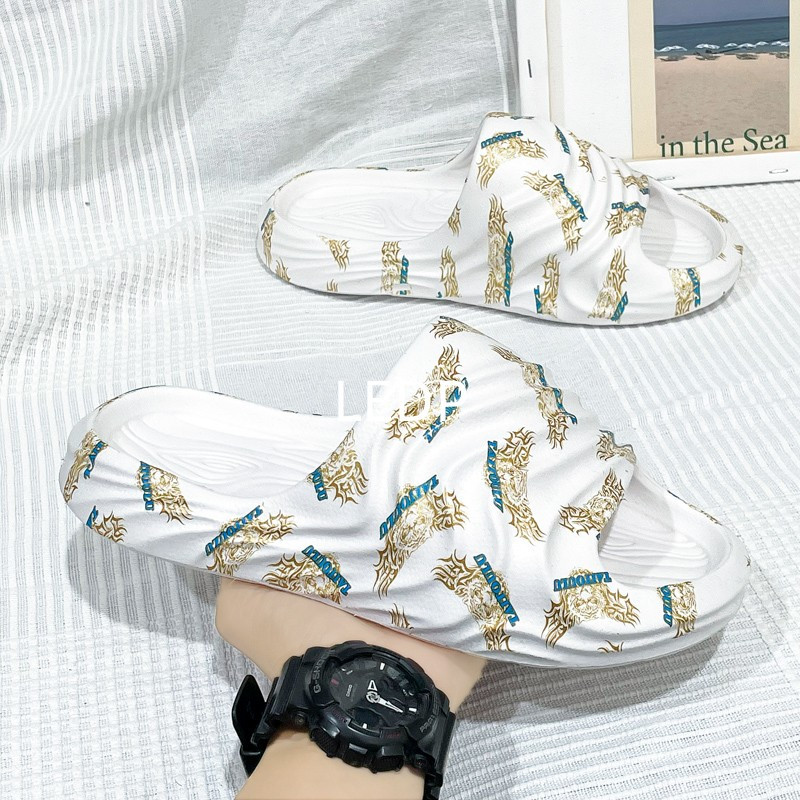 Nove muške papuče, modne ljetne cipele za lijene parove, cipele na otvorenom, ležerne ravne cipele za plažu, cipele na platformi za kućnu upotrebu, muške žele papuče