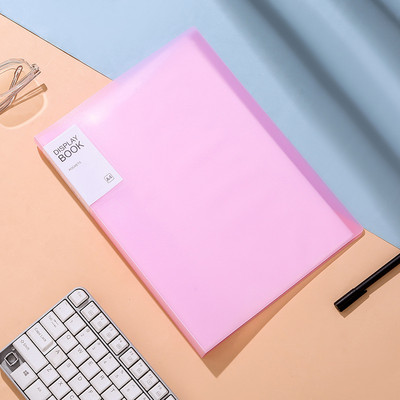 A4 Прозрачна папка Многопластова информационна книга с незакрепени листове Тестови работи за студенти Организирайте и съхранявайте канцеларски материали с голям капацитет