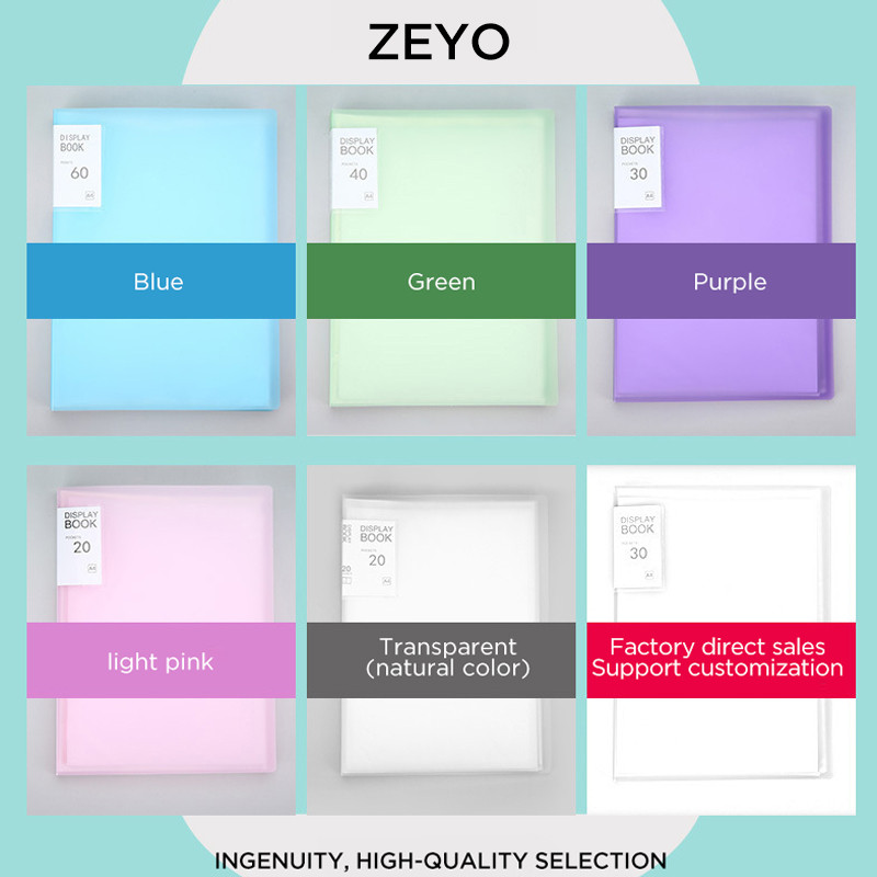 A4 Прозрачна папка Многопластова информационна книга с незакрепени листове Тестови работи за студенти Организирайте и съхранявайте канцеларски материали с голям капацитет