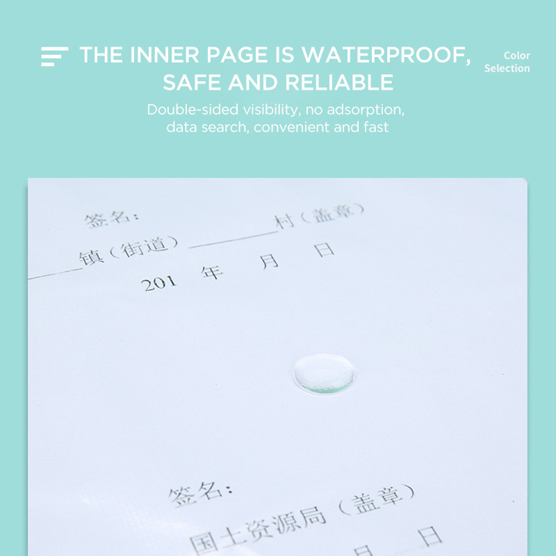 A4 Прозрачна папка Многопластова информационна книга с незакрепени листове Тестови работи за студенти Организирайте и съхранявайте канцеларски материали с голям капацитет