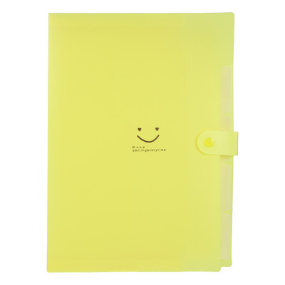 A4 Разгъващ се държач за файлове Бутон за закопчаване PVC класифицирани документи Джобна торбичка за файлове Чанта за файлове Офис канцеларски материали Органайзер за бюро