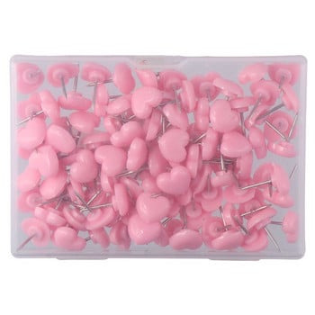 Pink Heart Pushpins Office Push Pins Thumb Tacks Πίνακες ανακοινώσεων