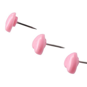 Pink Heart Pushpins Office Push Pins Thumb Tacks Πίνακες ανακοινώσεων