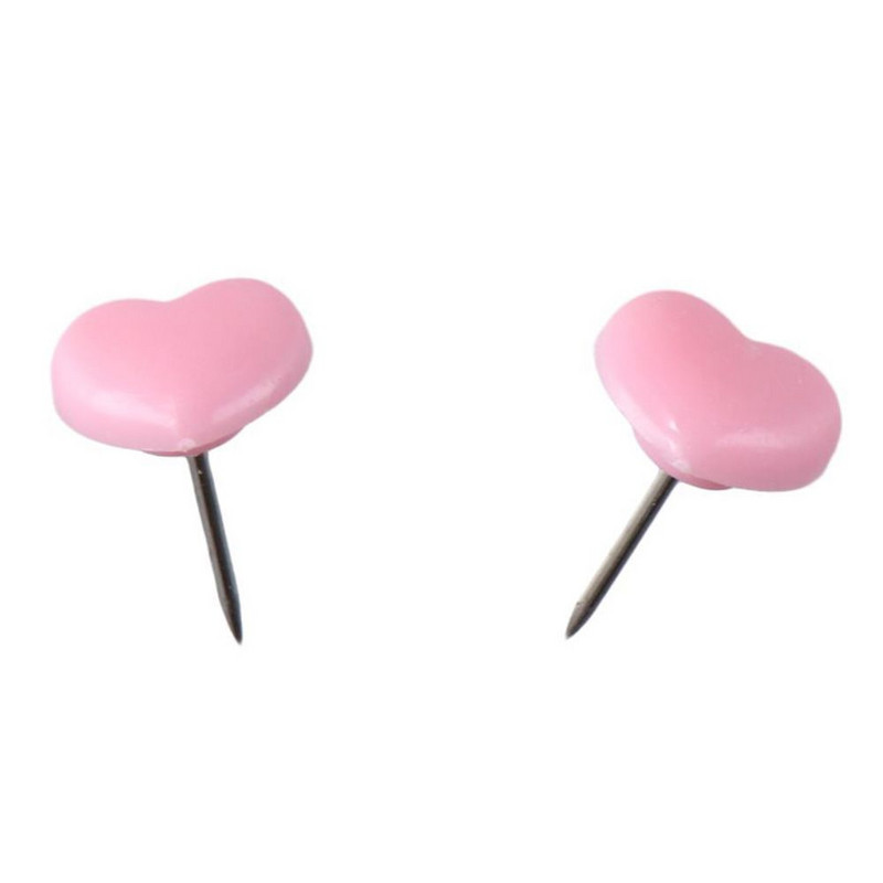 Pink Heart Pushpins Офис Push Pins Thumb Tacks Табла за обяви