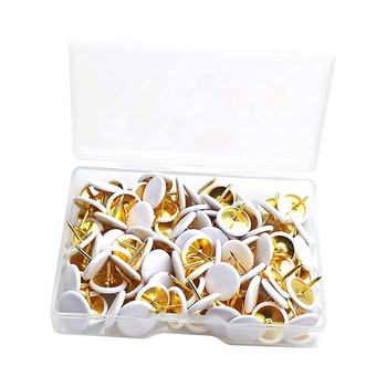200Pcs Коркови дъски Thumb Tacks Decor Project Picture Travel Marker Push Pins for Crafts Project Home Office Learning