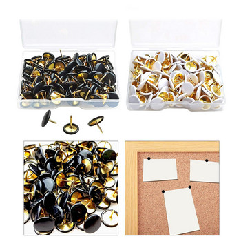 200Pcs Коркови дъски Thumb Tacks Decor Project Picture Travel Marker Push Pins for Crafts Project Home Office Learning