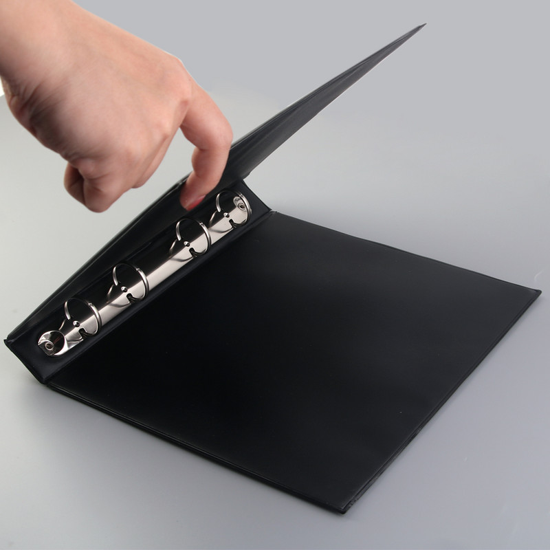 MOTARRO 1 бр. папки с файлове 4 папки с кръгли пръстени Поставка за файлове с незалепващо подвързване Тетрадки за бизнес и училище Офис консумативи