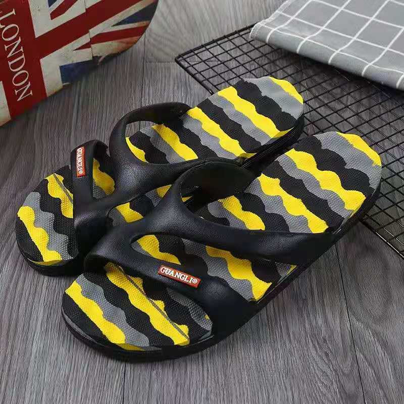 Мъжки чехли Плоски чехли с големи размери Чехли за двойка Плажни чехли Меко дъно Устойчиви на износване вътрешни домашни чехли с нехлъзгане Размер 36-46