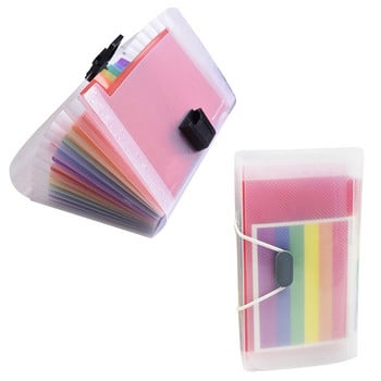 13 Pockets Organ Protable A6 Rainbow Expanding File File Organizer Office Θήκη εγγράφων Λογαριασμοί τσάντας Κουτί αποθήκευσης 1 τεμ.