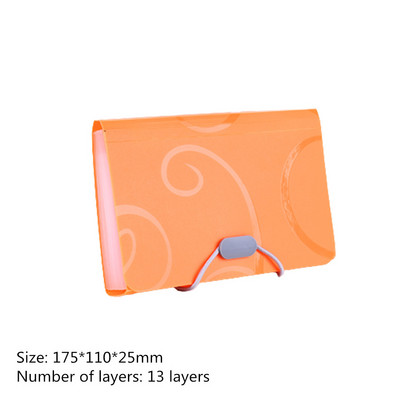 6 värvi B5 failikaust dokumendikott faili hoiukotid 13 taskut multifunktsionaalne kaardihoidja arve laiendav kaust