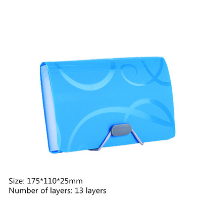 6 värvi B5 failikaust dokumendikott faili hoiukotid 13 taskut multifunktsionaalne kaardihoidja arve laiendav kaust