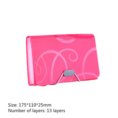 6 värvi B5 failikaust dokumendikott faili hoiukotid 13 taskut multifunktsionaalne kaardihoidja arve laiendav kaust