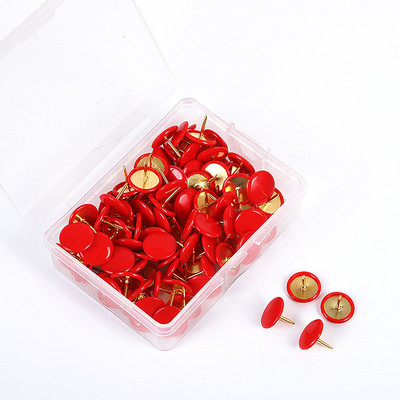 100 бр. Цветни карфици за рисуване в домашен офис Булачка Thumbbock Коркова дъска Push Pin Снимка Маркери за стенни карти