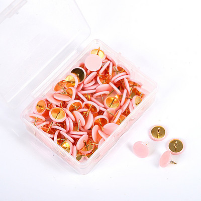 100 бр. Цветни карфици за рисуване в домашен офис Булачка Thumbbock Коркова дъска Push Pin Снимка Маркери за стенни карти