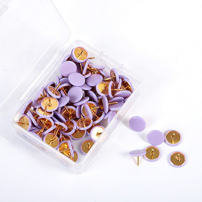 100 бр. Цветни карфици за рисуване в домашен офис Булачка Thumbbock Коркова дъска Push Pin Снимка Маркери за стенни карти