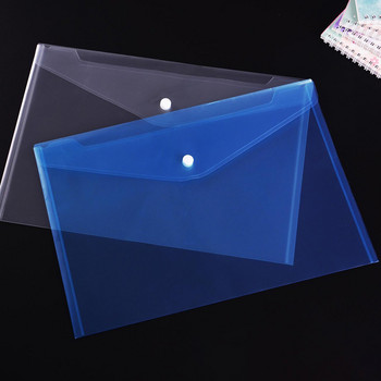 Пластмасови пликове Премиум качество Прозрачни папки за документи Папки с полиетиленови пликове Прозрачни папки за пликове за проекти Бутон за щракване