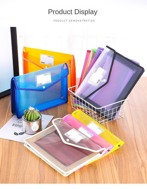 File Folder Stationery Storage Folder Waterproof Organizer Folders Pvc Bag Portfolio Paper Storage Office