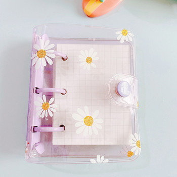 Cute Daisy 3 Holes Notebook Loose Leaf Notepad Ring Binder Hand Book Mini Planner Σχολικά Γραφικά Προμήθειες