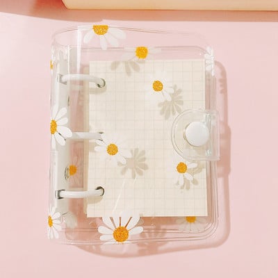 Cute Daisy 3 Holes Notebook Loose Leaf Notepad Ring Binder Ръчна книга Mini Planner Училищни канцеларски принадлежности