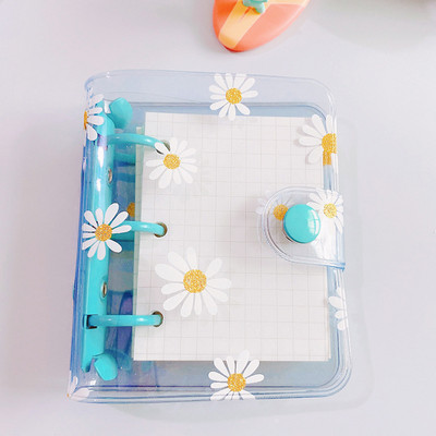 Cute Daisy 3 Holes Notebook Loose Leaf Notepad Ring Binder Ръчна книга Mini Planner Училищни канцеларски принадлежности