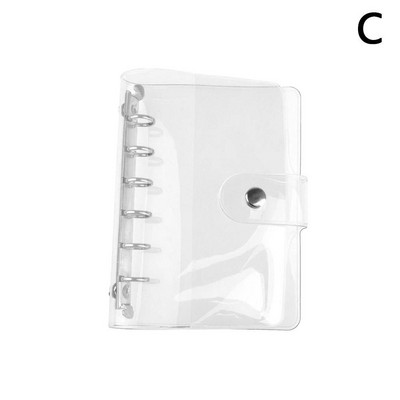 1 бр. Прозрачна цветна пластмасова папка с файлове с щипки A5/a6/a7 Консумативи Офис Дневен ред Училищни листове Тетрадка Разхлабен план за подвързване W8l1