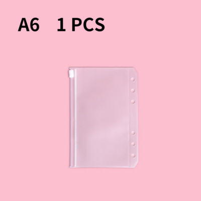 A5/A6/A7 segtuvas Laisvų lapų PVC laikymo maišelis Skaidrus lipdukas Bilietų kortelės Grynieji Pinigai Stacionarus užtrauktuku Tvarkyklės krepšys