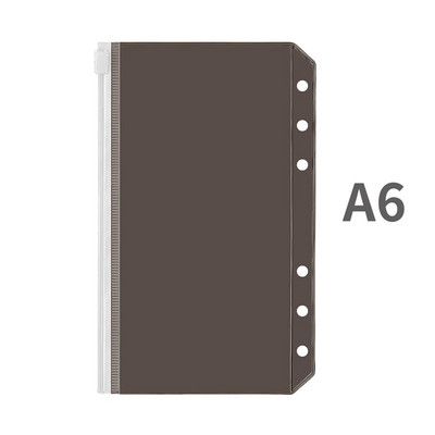 Джобове за класьори A5/A6 PVC чанта за класьори, цветни папки с цип за 6 пръстена, калъф за класьори, чанти за документи