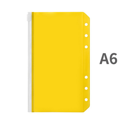 Джобове за класьори A5/A6 PVC чанта за класьори, цветни папки с цип за 6 пръстена, калъф за класьори, чанти за документи