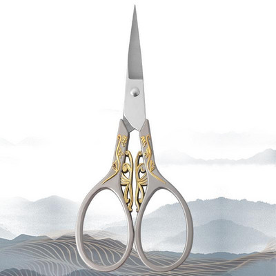 Винтидж ножици от неръждаема стомана Ножици за шиене на тъкани Ножици за бродиране Ножици за шивашки ножици Конец Ножични инструменти за шевни ножици