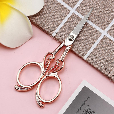 Винтидж ножици от неръждаема стомана Ножици за шиене на тъкани Ножици за бродиране Ножици за шивашки ножици Конец Ножични инструменти за шевни ножици
