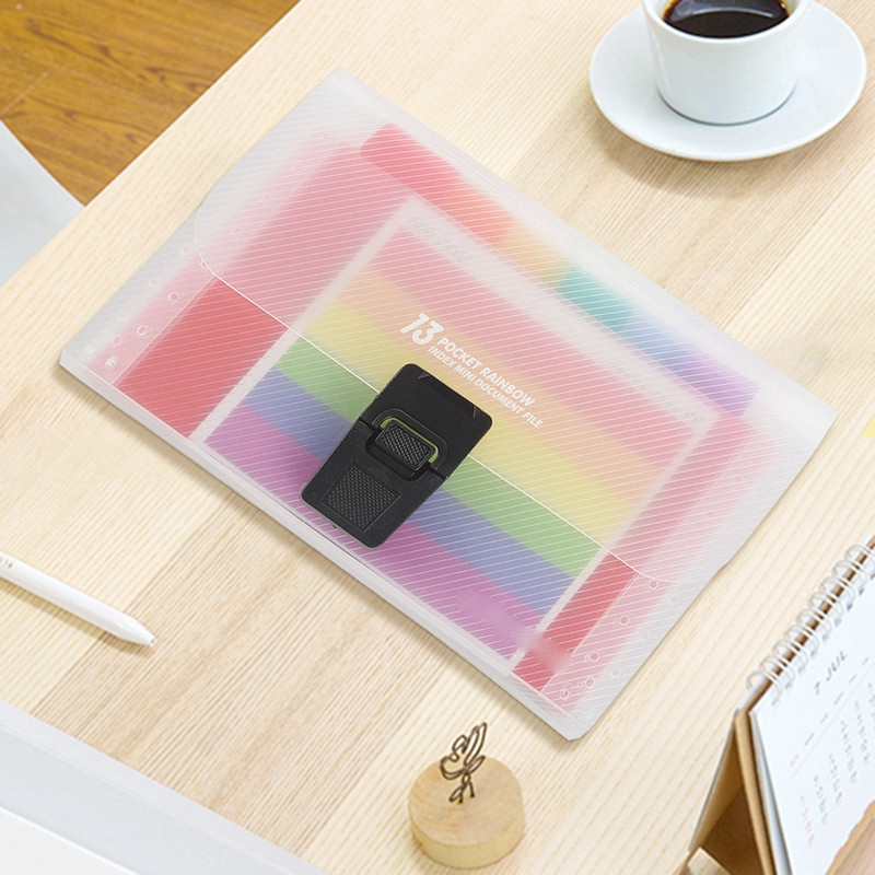 Dosar cu 13 buzunare Fișier de extindere pentru birou Document organizator colorat