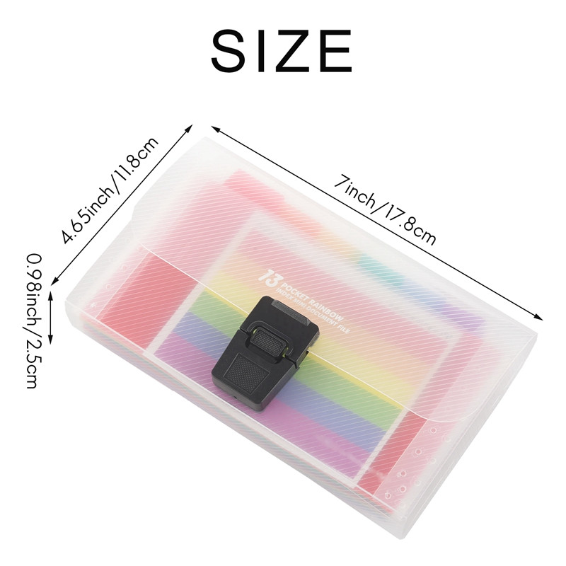 Dosar cu 13 buzunare Fișier de extindere pentru birou Document organizator colorat