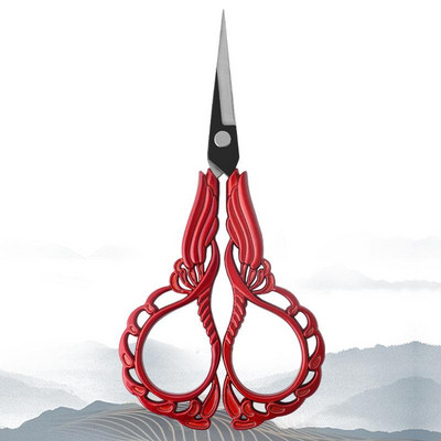 Foarfece din oțel inoxidabil în stil european vintage pentru tăiere cu punct de cruce, broderie, cusut, artizanat, artizanat, instrumente de bijuterii