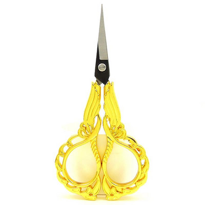 Foarfece din oțel inoxidabil în stil european vintage pentru tăiere cu punct de cruce, broderie, cusut, artizanat, artizanat, instrumente de bijuterii