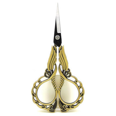 Foarfece din oțel inoxidabil în stil european vintage pentru tăiere cu punct de cruce, broderie, cusut, artizanat, artizanat, instrumente de bijuterii