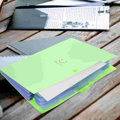 Творчески бонбонени цветни разширяващи се файлови папки 5 джоба Пластмасов контейнер A4 Размер Letter Затваряща се с щракване Папка на акордеон Хартия