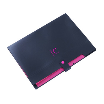 Creative Candy Color Expanding File Folders 5 Pockets Πλαστικό δοχείο Μέγεθος γράμματος A4 Κλείσιμο κουμπώματος Φάκελος ακορντεόν Χαρτί