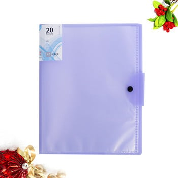 20 Σελίδες Purple Examination Paper Holders Files Organizer Εξεταστική Εξεταστική Θήκη Χαρτιού Αναφορά Binder Student