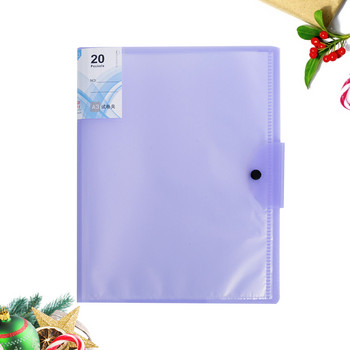 20 Σελίδες Purple Examination Paper Holders Files Organizer Εξεταστική Εξεταστική Θήκη Χαρτιού Αναφορά Binder Student