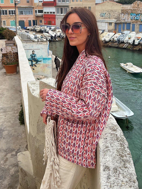 Модна ватирана жилетка с щампи за жени 2023 Есен Зима Памучни якета с дълъг ръкав Дамски дебели топли улични връхни дрехи