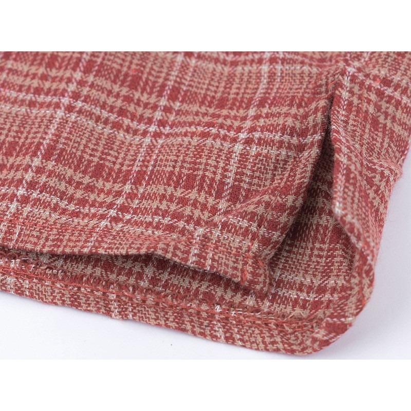 Ženske bluze s jednim kopčanjem, s prorezima sa strane, slobodno vrijeme, karirane široke harajuku korejske retro BF šik majice popularne za tinejdžere