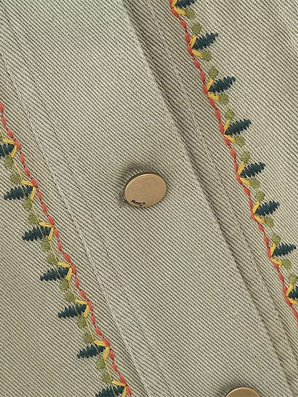 Модни тънки ризи с бродирани якета Дамски есенни 2023 г. Луксозни палта с дълги ръкави Дамски есенни елегантни горни дрехи с обърната яка