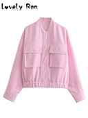 Moodsad taskud Bomber-jope Naiste vaba vabaaja tõmblukuga gooti võidusõidujope Naistele püstikrae vabaaja pesapallimantel Tänavarõivad