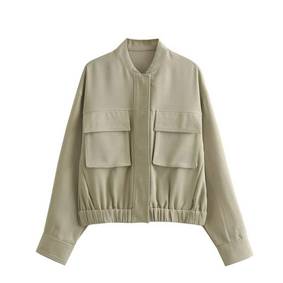 Moodsad taskud Bomber-jope Naiste vaba vabaaja tõmblukuga gooti võidusõidujope Naistele püstikrae vabaaja pesapallimantel Tänavarõivad