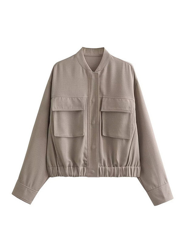 Moodsad taskud Bomber-jope Naiste vaba vabaaja tõmblukuga gooti võidusõidujope Naistele püstikrae vabaaja pesapallimantel Tänavarõivad